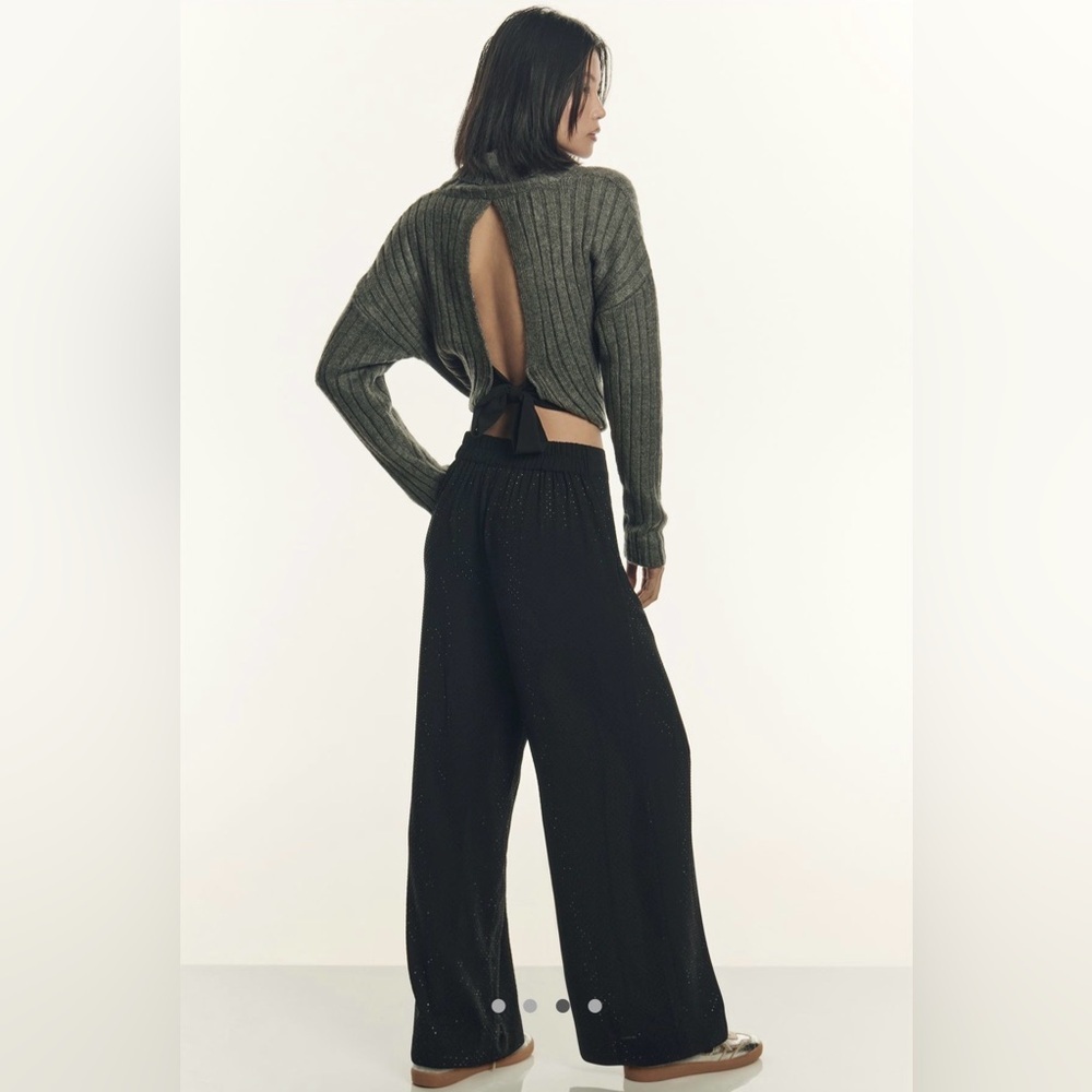 Ranna Gill Crystal Wide-Leg Pants, NWT - Picture 4 of 8